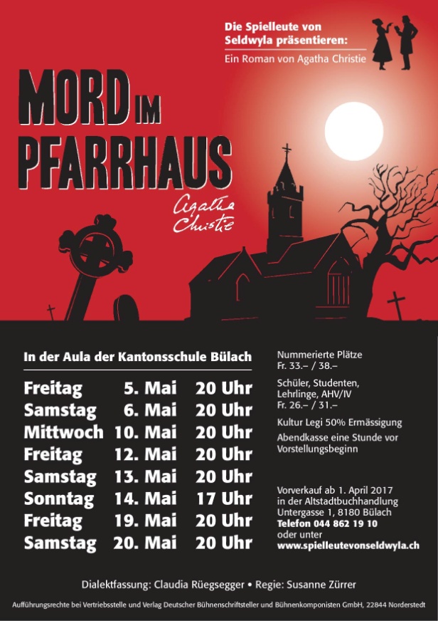 A4 Plakat Mord im Pfarrhaus